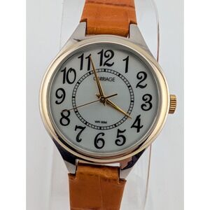 Carriage Timex Watch Women 30mm Case Leather Band C3C401- New Battery